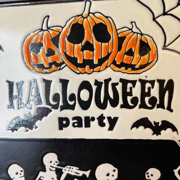 Halloween Party Skeleton Music Band Salad Plate Guitar Banjo Trumpet Violin - Picture 3 of 11